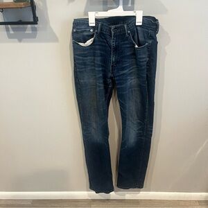 Dark Blue Levi Strauss & Co Jeans Waist 35 Length 34